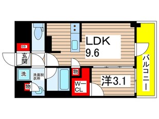 オーパスレジデンス千葉駅前の物件間取画像